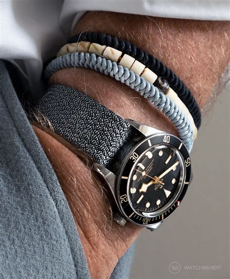 tudor black leather strap|tudor nato straps.